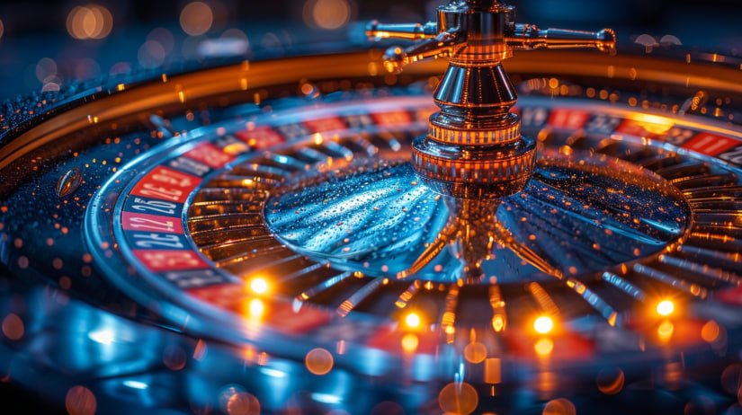 တိုက်ရိုက်ကာစီနို Dealer နှင့် Baccarat ကစားနေသောမြင်ကွင်း
